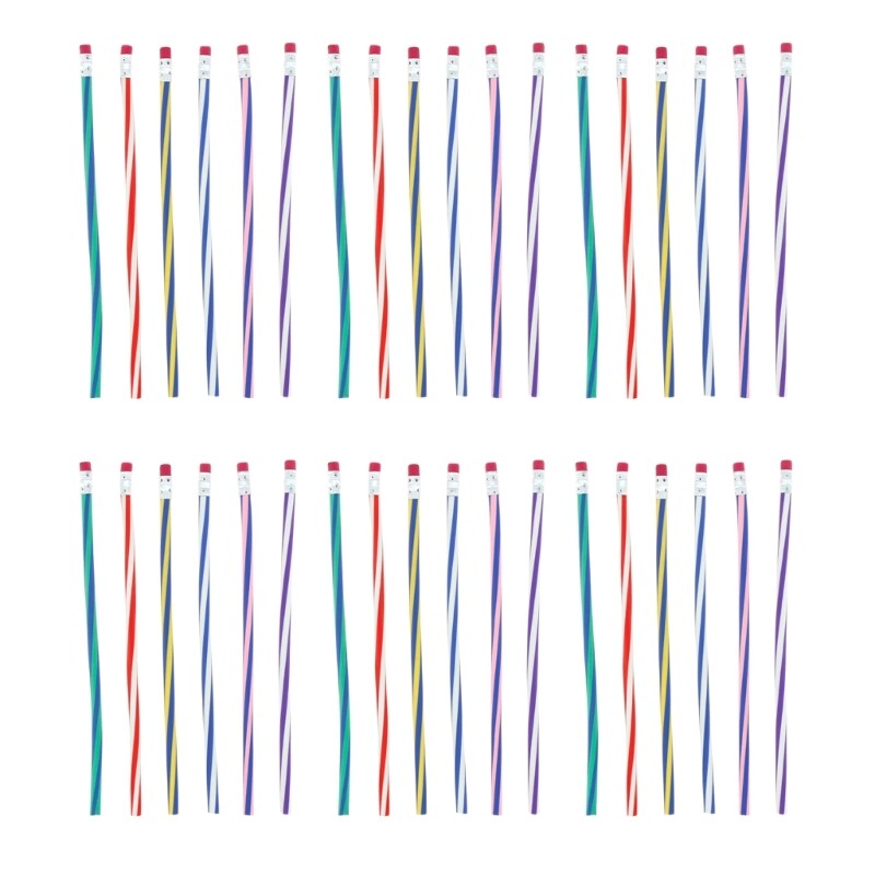 Flexible Soft Bendable Pencils with Eraser for Fun Creative Play