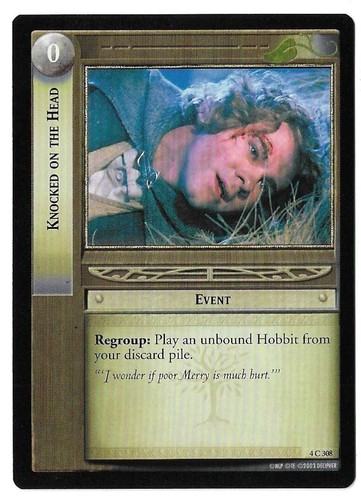 2002 Decipher Lord of the Rings CCG: The Two Towers Knocked on the Head #4C308 - Picture 1 of 12