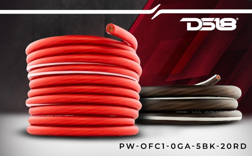 DS18 PW-OFC1/0GA-5BK/20RD OFC 0 Gauge Ultra Flex Power Amplifier Wiring Kit - Picture 5 of 8