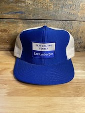 Vintage Schlumberger Performacne Center Trucker Hat Made in USA snapback Cap