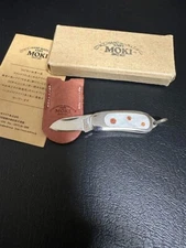 MOKI  Holding knife White Pearl TS-107AP Key Ring Unused