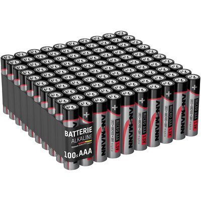 Ansmann 1521-0039 Red Line AAA 1.5V Battery 100Pcs Reliable Long Life