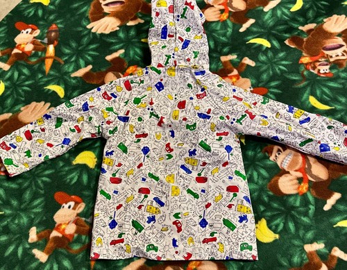 Vintage 1985 Anacapa Retro Raincoat S Small Hooded Jacket Full Zip PVC Kids - Picture 11 of 16