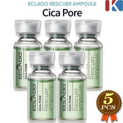 ECLADO Rescuer Ampulle Cica Pore 3,5ml 5EA Unreinheiten Pflege Ampulle Beruhi...