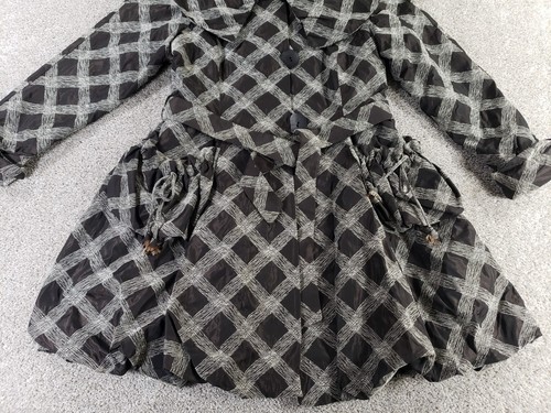 Barbara Bates Damen Abendjacke groß braun Knopfleiste mit Gürtel Vintage - Bild 3 von 16