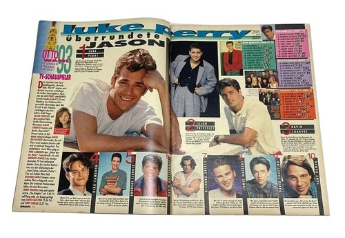 Vintage Bravo German Music Magazine JAN 1994,Shannen Doherty,Luke Perry,Paddy - Imagen 6 de 12
