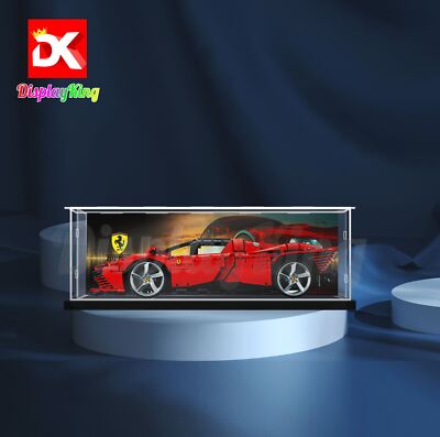 Display King - Vitrine mit Schraube für Lego Ferrari Daytona SP3 42143