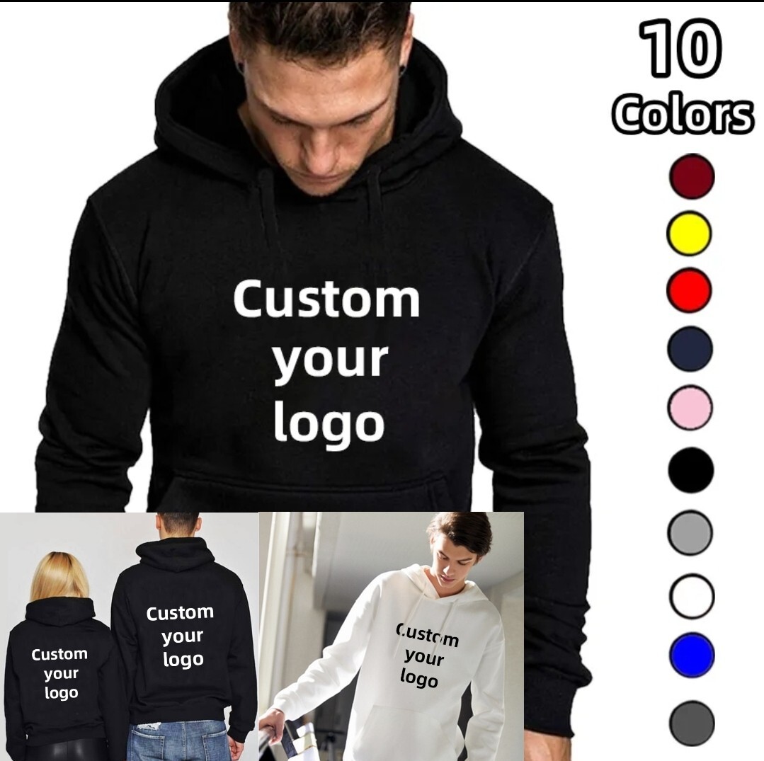 Sudadera Con Capucha itfabs Personalizada Con Foto, Logo, Bolsillo Frontal