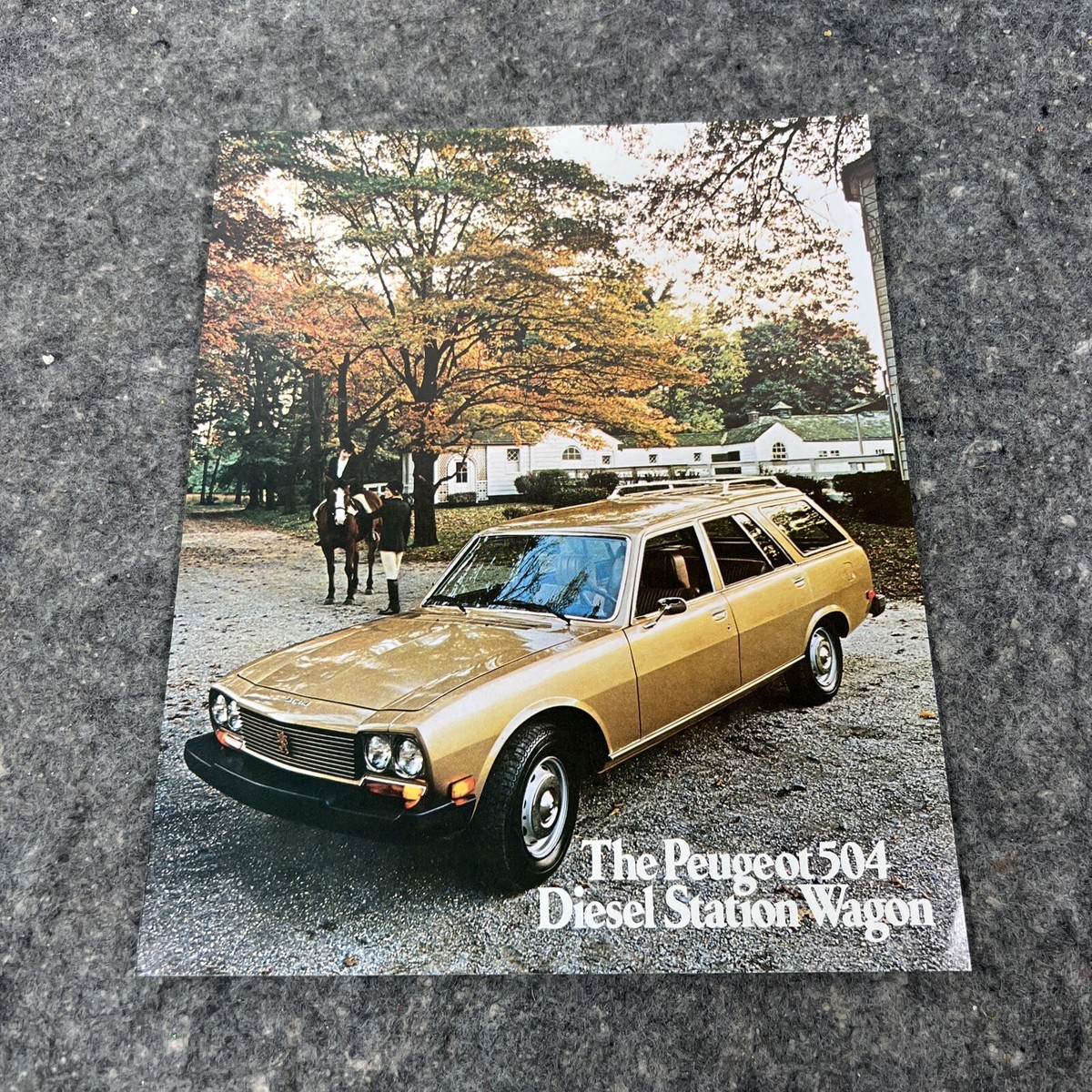よしページ Vintage Original 1975 Peugeot 504 Diesel Station Wagon Sales Sheet