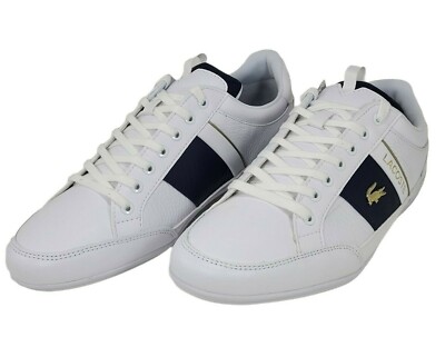 Lacoste Chaymon 0120 1 CMA 7 40C Mens Shoes White Leather Casual