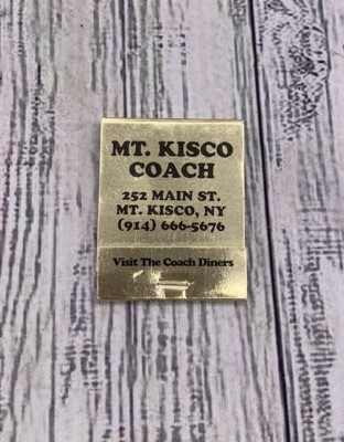 Vintage Matchbook Mount Kisco Coach Diner Restaurant Mt. Kisco New York Not Cpl