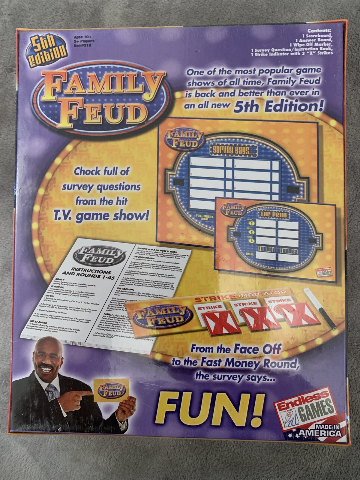 Family Feud Board Game 5th Home Edition Survey Says Steve Harvey S2  632468003103 | eBay