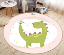 3D Green Cartoon Dinosaur NBC492683 Game Rug Mat Elegant Photo Carpet Mat Romy
