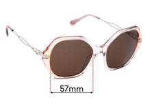 SFx Replacement Sunglass Lenses fits Coach HC 8315 - 57mm Wide