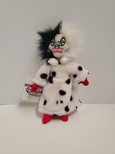 Disney Store 101 Dalmatians Mini Bean Bag Cruella De Vil NWT