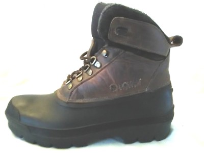 Donner Mountain Outback Mens Boots Leather Hiking Brown Black Thinsulate  10 M  
