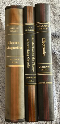 McGraw-Hill Electrical and Electronic Engineering Series Lot 3 Hardcover Books
