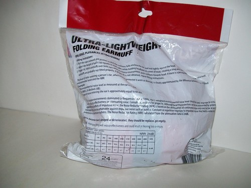 Folding Earmuffs Ultra-Lightweight NRR 24 Hyper Tough New - Picture 3 of 3