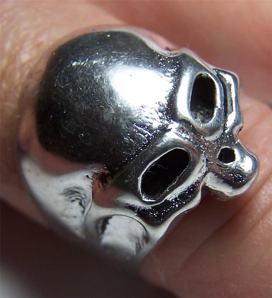 DELUXE SKULL HEAD BONES BIKER RING #BR213 MEN WOMENS jewelry DELUXE SKULL HEAD BONES BIKER RING #BR213 MEN WOMENS jewelry