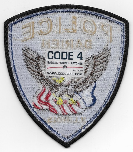Prototype Darien DuPage County Illinois Police Department Patch Set - Picture 3 of 10