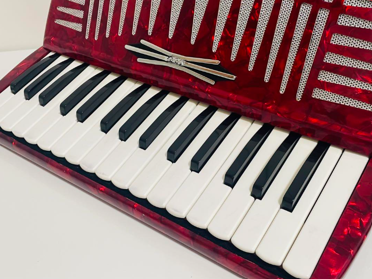 YAMAHA Accordion YA-21 Red 32 Keyboard 21 Bass No case | eBay