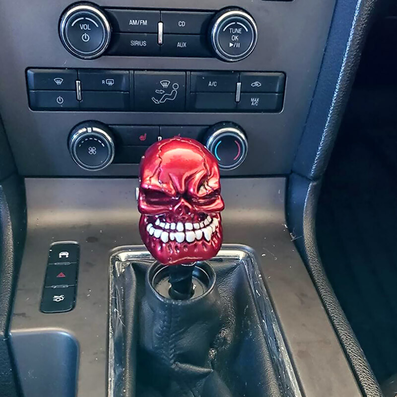 5MT 6MT Speed Manual Shifter Skull Gear Shift Knob For Ford
