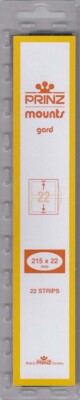 Prinz/Scott Long Stamp Mount Strips 215x22mm Clear For US Early Air Mail Issue
