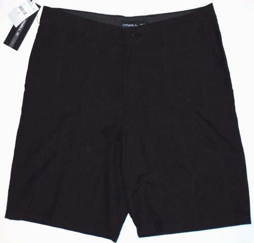 Pantalones cortos informales para caminar O'Neill para hombre Flynn negros a cuadros talla-30 - Imagen 3 de 3