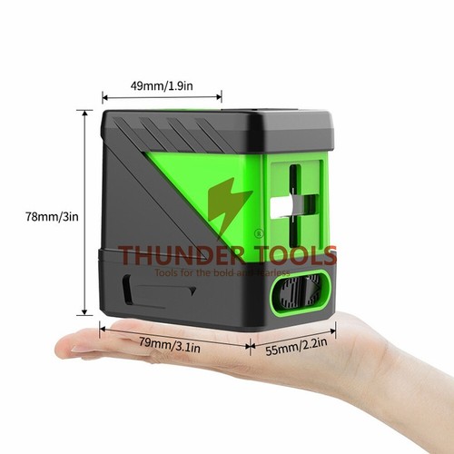 Thunder Tools Portable High Brightness 2 Green Lines Laser Level Vertical Horizo - Picture 5 of 73