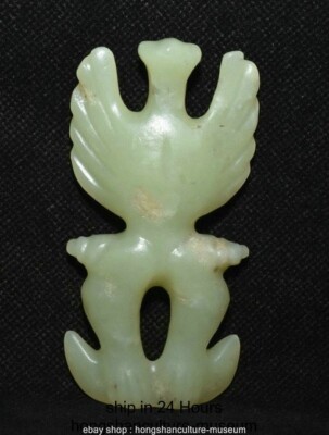 Ancienne amulette pendentif animal oiseau vendu volant 3,4
