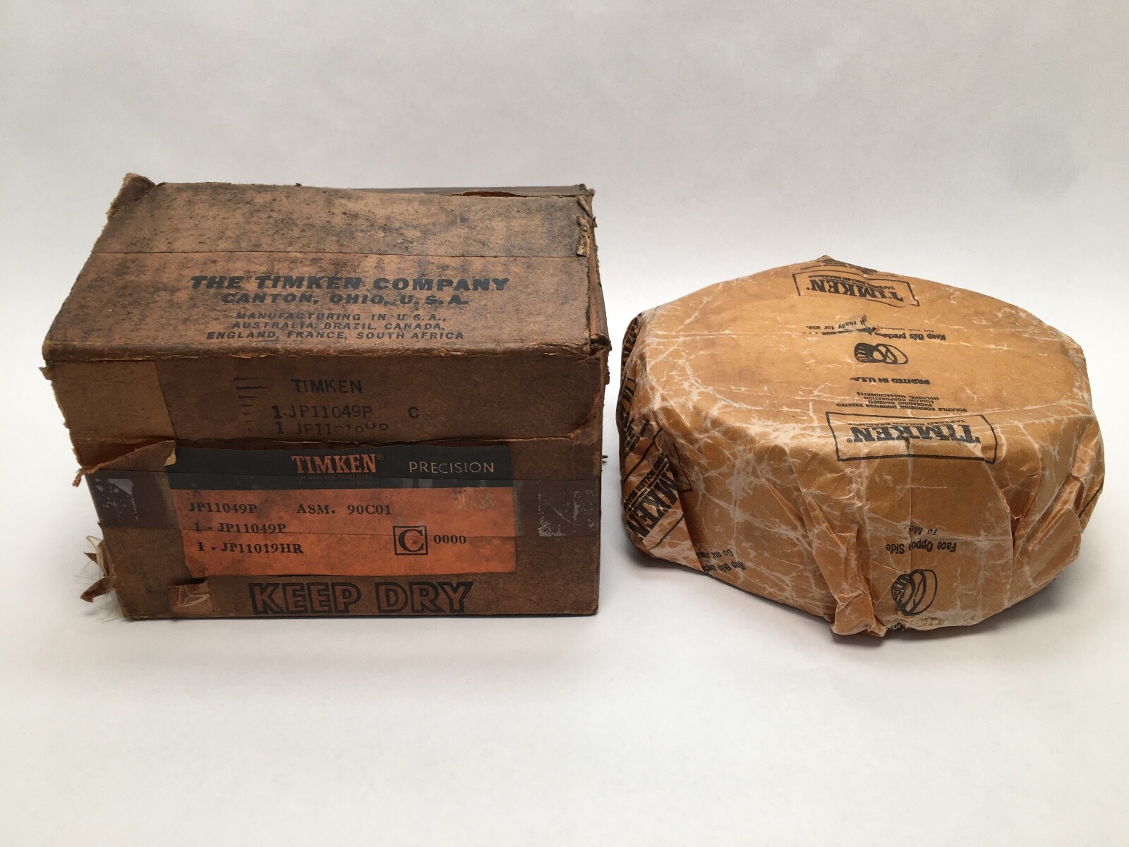 Timken JP11049P/JP11019HR Taper Bearing Assembly 4-3/8 ID 170mm x 7 OD USA Made