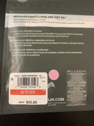 NEW Under Armour Women's UA Pure Stretch Thong 3-Pack Underwear Black XS - Picture 7 of 7