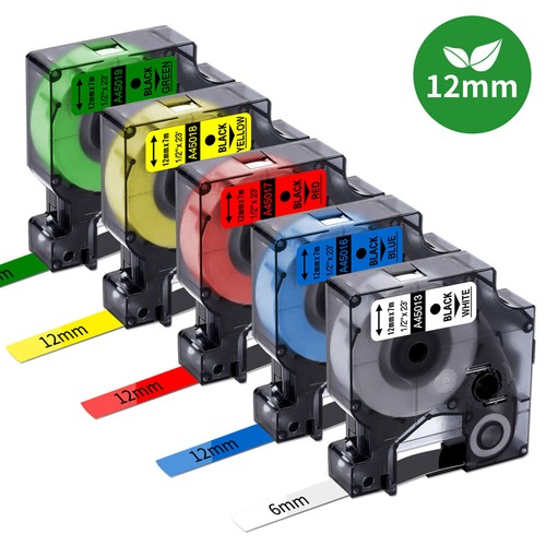 Kompatibel Dymo D1 Schriftband 6mm 9mm 12mm 19mm 40913 45013 LabelManager 160 - Bild 16 von 29