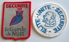 FRANCE: Lot de 2 écussons insigne sécurité neufs.