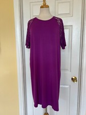 AGNES & DORA purple lace dress size XXL