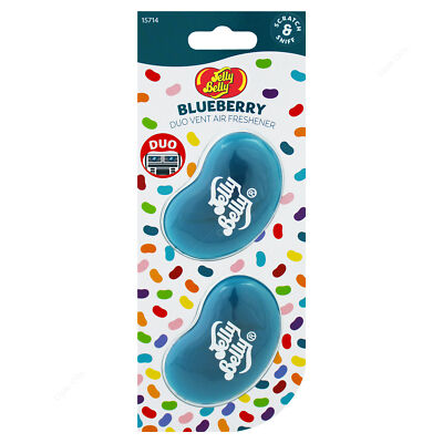 Car Duo Vent Mini Lufterfrischer - Blueberry - 2er Pack - Jelly Belly 15714A