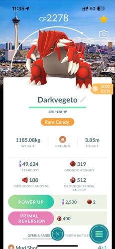 Groudon Las Vegas Location Background