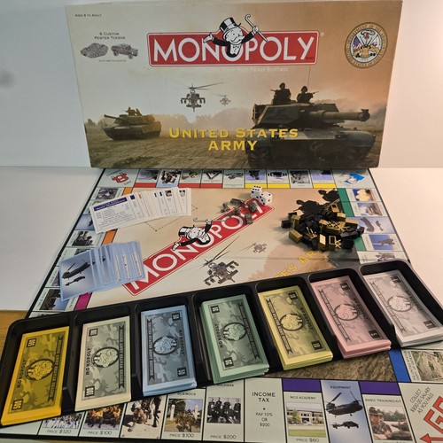 Monopoly US United States Army Edition 2002 - EUC Missing One Piece