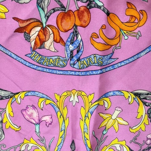 HERMES Carre 90 Schal orientalisches Stein und Western Mauerwerk 100% Seide seltene Farbe - Bild 4 von 20