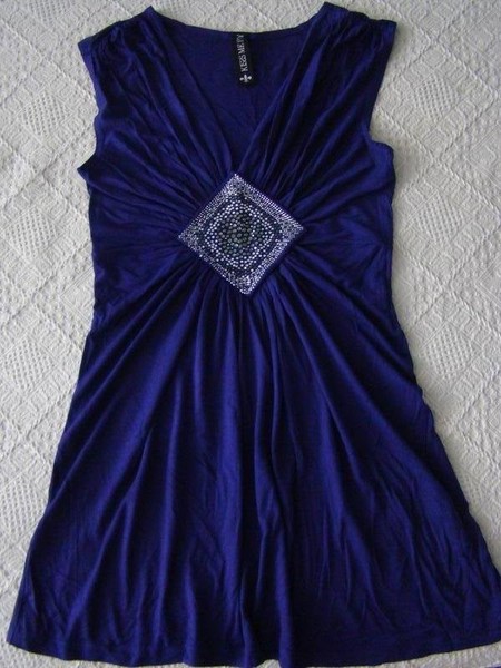 Women Dress Purple 38 / M / 46