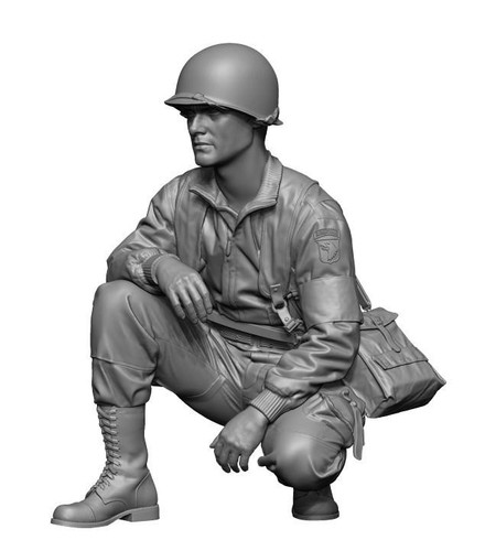 1/35 H3 Models WWII US Para Medic 3D Printed Figure - Picture 2 of 4