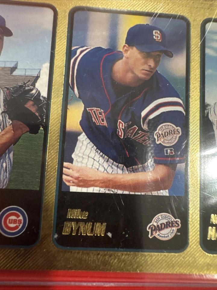 2001 Topps Prospects Nathan Haynes, Steve Smyth, Mike Bynum #729 Gold /2001 (RC) - Image 3 of 4