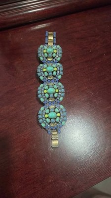 Stella And Dot Blue Beaded Sardinia Bracelet Jewelry