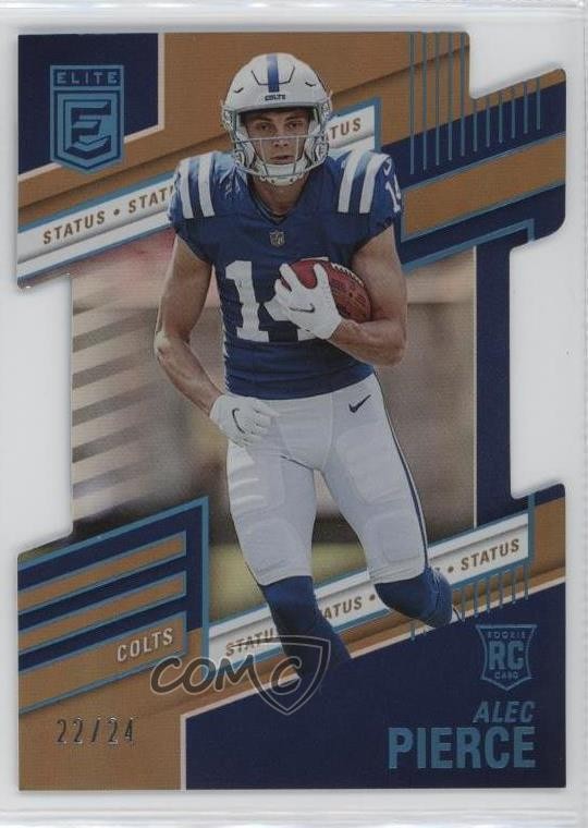 2022 Panini Donruss Elite Rookies Status Die-Cut /24 Alec Pierce Rookie RC 07lk