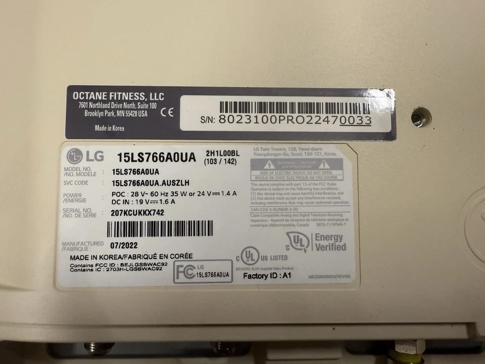 Pantalla táctil inteligente Octane T V P/n 78023873 Foto 3 de 4