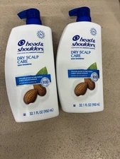 2 Pack Head &  Shoulders Dry Scalp Care Daily Use Anti-Dandruff Shampoo 32.1oz