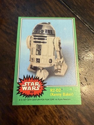 Topps 1977 Star Wars Series 4 Green Border Card #253 R2-D2