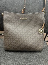 Michael Kors Women's Jet Set Travel Large Messenger Bag - Brown Pvc 2019