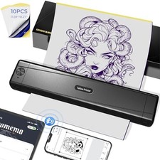 TATTMUSE 2026 New Version Tattoo Stencil Printer, Bluetooth, Portable Black