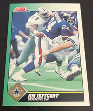 1991 Score - #277  -Jim Jeffcoat - Dallas Coyboys